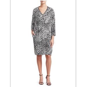 NWT ESCADA Dixani Abstract Leopard-Print Shift Dress